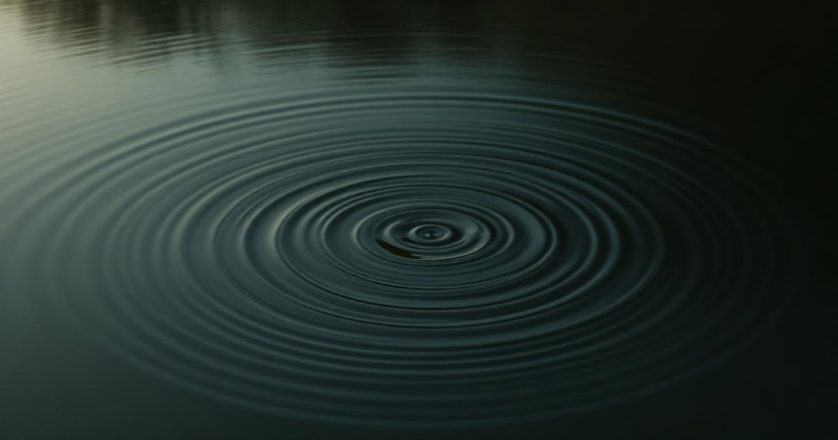 Ringar på stilla vatten - bild för artiklar om tvång och OCD
